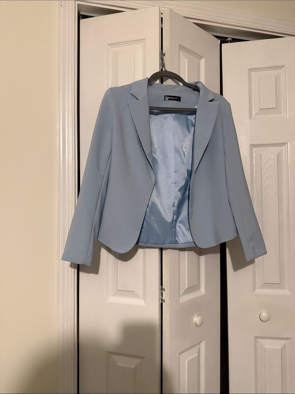 Allegra K Light Blue Women's Tailored Blazer